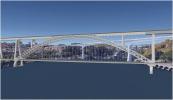 Artist’s impression of the new high-speed rail link crossing the Porto river
